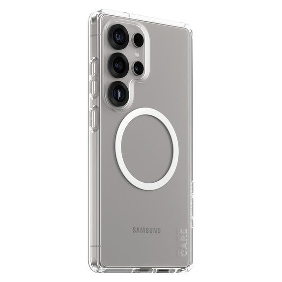Maska Urban Combat s bijelim QI za Samsung Galaxy S25 Ultra, Prozirna, PanzerGlass