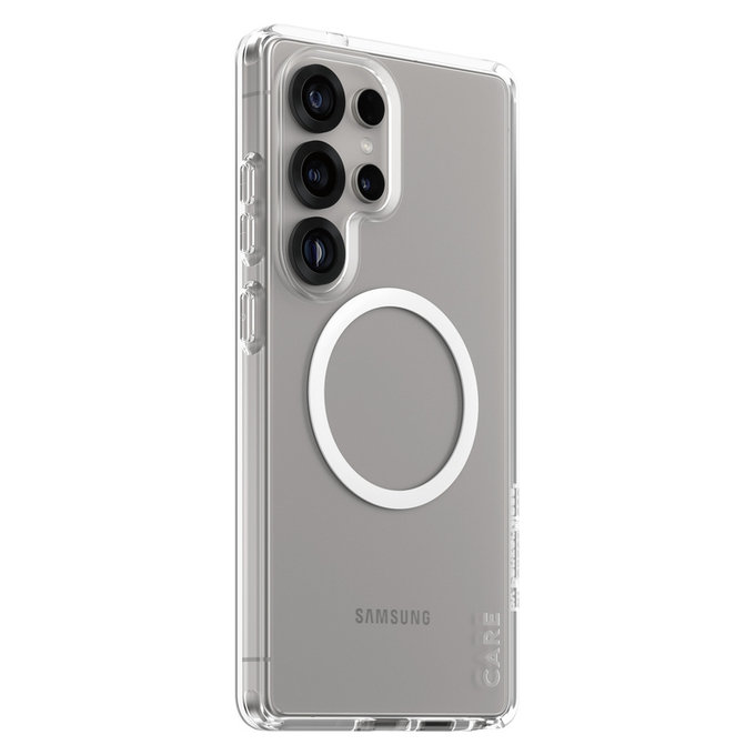 Maska Urban Combat s bijelim QI za Samsung Galaxy S25 Ultra, Prozirna, PanzerGlass