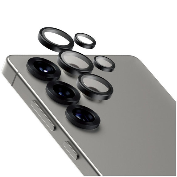 Zaštita objektiva kamere Hoops Ceramic za Samsung S25 Ultra, Crna, PanzerGlass