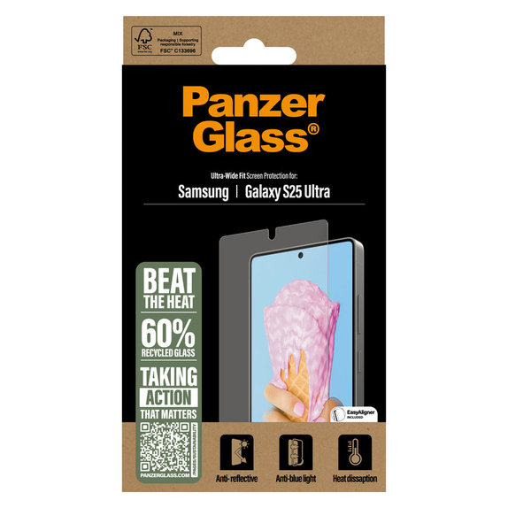 Kaljeno staklo UWF All-in-One s aplikatorom za Samsung Galaxy S25 Ultra, Prozirna, PanzerGlass
