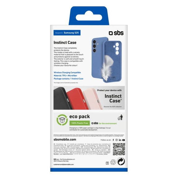 SBS - Maska Instinct za Samsung Galaxy S25, plava