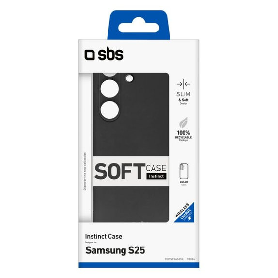 SBS - Maska Instinct za Samsung Galaxy S25, crna