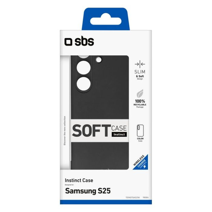 SBS - Maska Instinct za Samsung Galaxy S25, crna