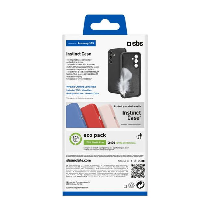 SBS - Maska Instinct za Samsung Galaxy S25, crna