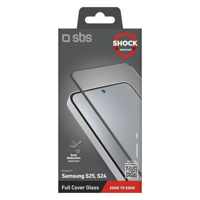 SBS - Kaljeno Staklo Full Cover za Samsung Galaxy S24 i S25, crna