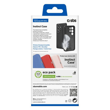 SBS - Maska Instinct za Samsung Galaxy S25 Ultra, crna