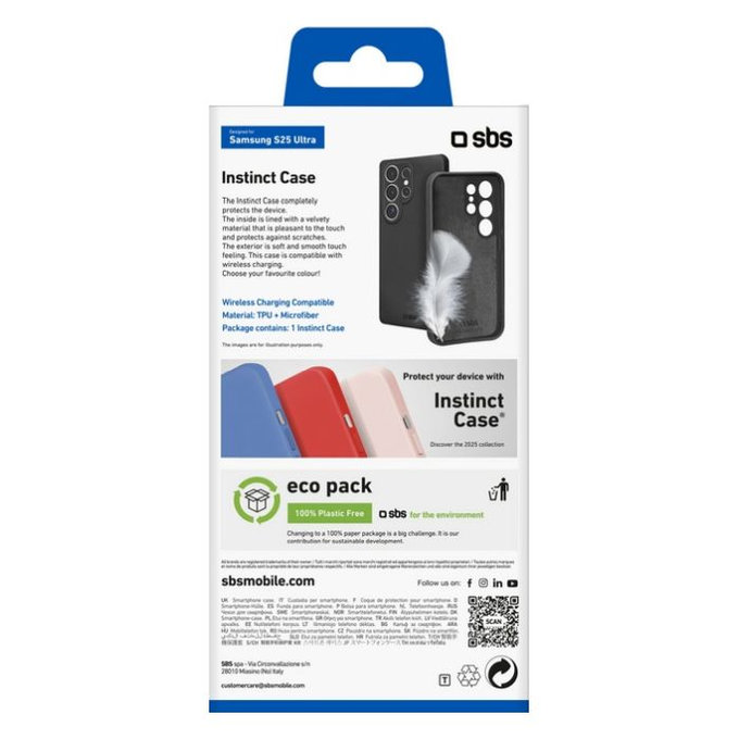 SBS - Maska Instinct za Samsung Galaxy S25 Ultra, crna