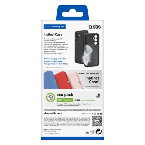 SBS - Maska Instinct za Samsung Galaxy S25+, crna