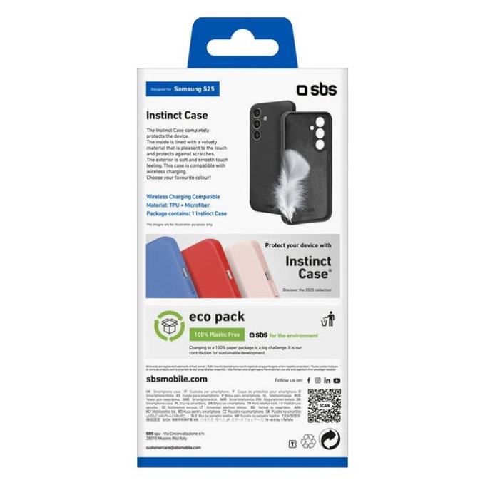 SBS - Maska Instinct za Samsung Galaxy S25+, crna