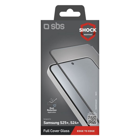SBS - Kaljeno Staklo Full Cover za Samsung Galaxy S24+ i S25+, crna