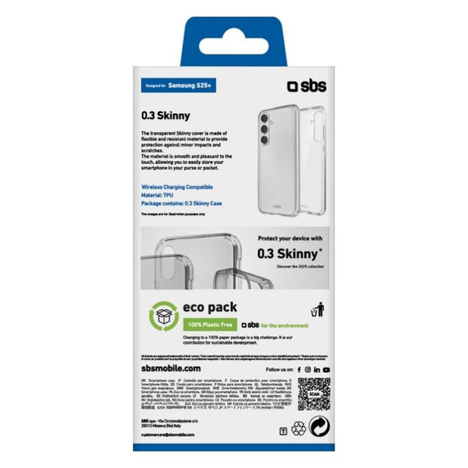 SBS - Maska Skinny za Samsung Galaxy S25+, transparent