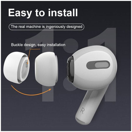 FixPremium - EarTips za AirPods Pro - Set 3 kom (L, S, XS), bijeli