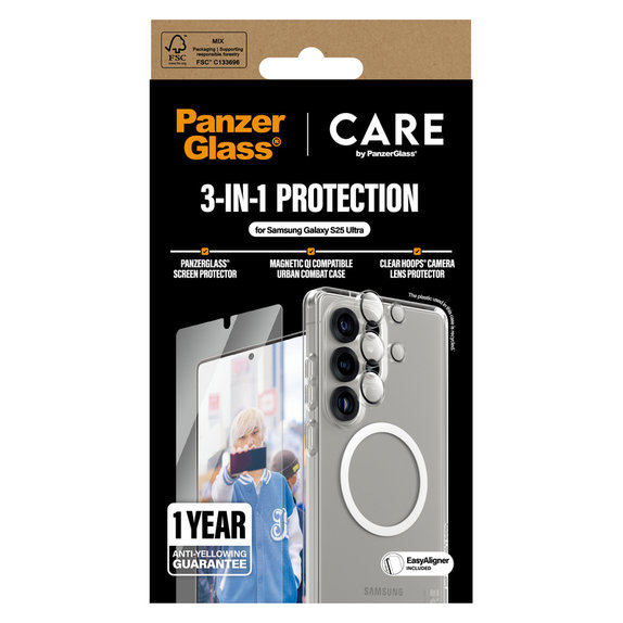 Bundle 3u1 za Samsung Galaxy S25 Ultra, PanzerGlass