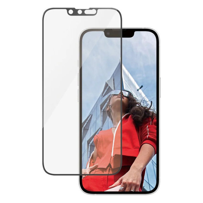 UWF kaljeno staklo s aplikatorom za iPhone 17e/16e/14/13/13 Pro, Crna, PanzerGlass