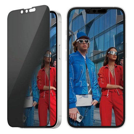 PanzerGlass - Kaljeno Staklo UWF Privacy s aplikatorom za iPhone 13, 13 Pro, 14 i 16e, transparent