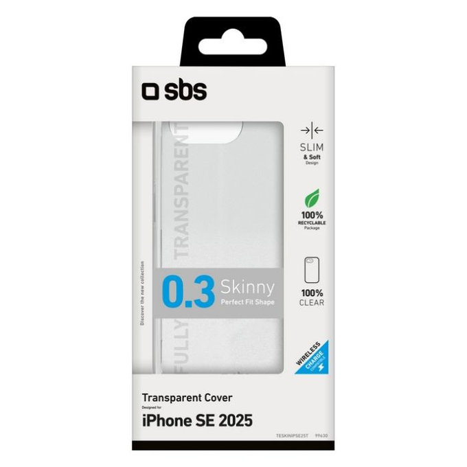 SBS - Maska Skinny za iPhone 16e, providna