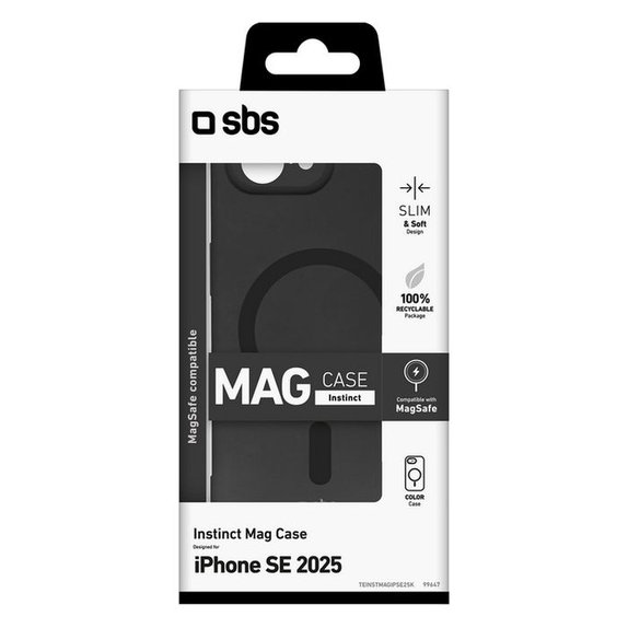 SBS - Maska Instinct za iPhone 16e, crna