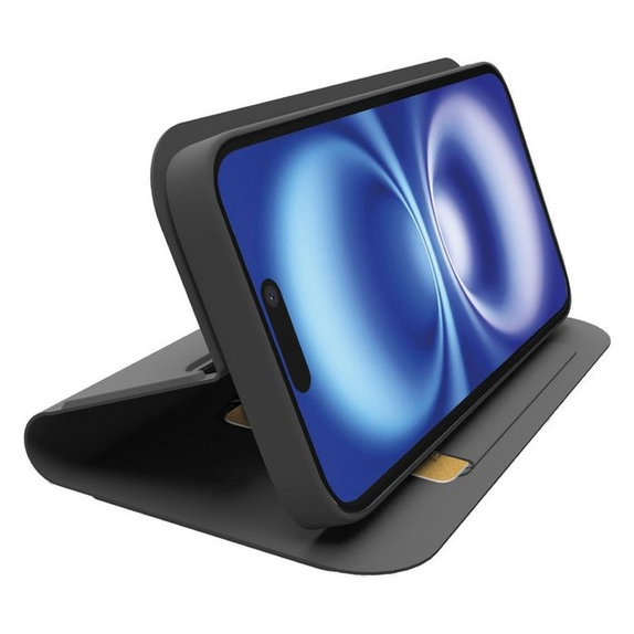 SBS - Maska Book Wallet Smooth za iPhone 16e, crna