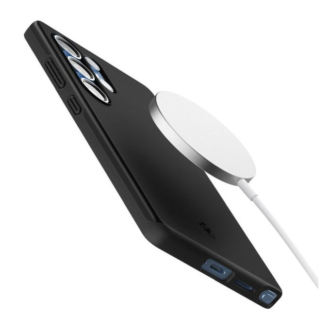 Spigen - Maska Thin Fit z MagSafe za Samsung Galaxy S25 Ultra, crno