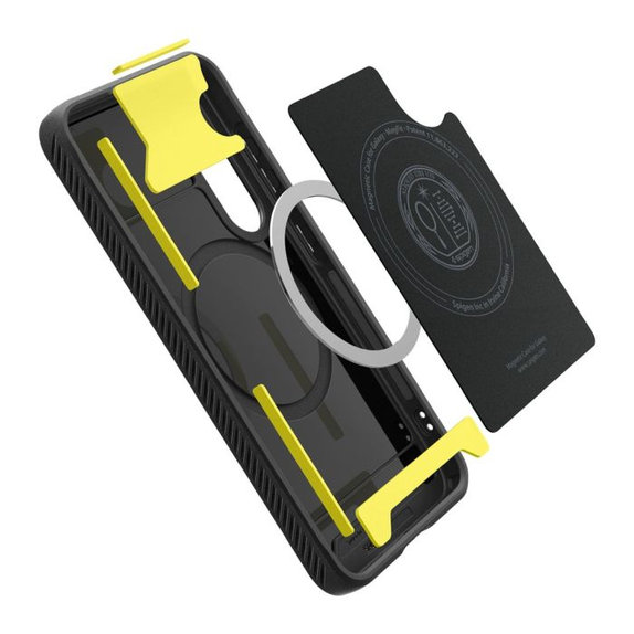 Spigen - Maska Rugged Armor z MagSafe za Samsung Galaxy S25, Matte Black