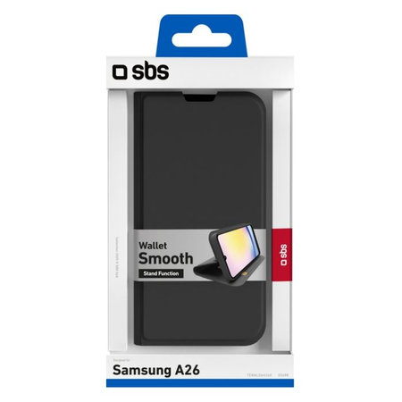 SBS - Maska Book Wallet Smooth za Samsung Galaxy A26, crno