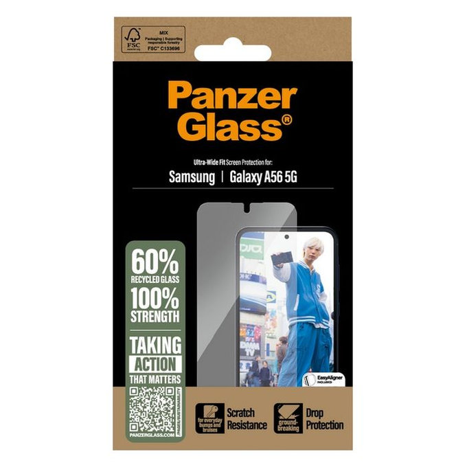 PanzerGlass - Kaljeno Staklo UWF za Samsung Galaxy A56 5G, transparent