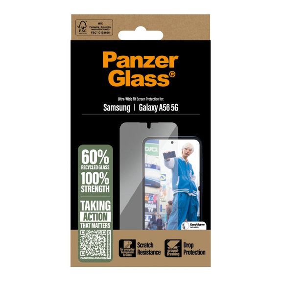 UWF kaljeno staklo za Samsung A56 5G, transparent, PanzerGlass