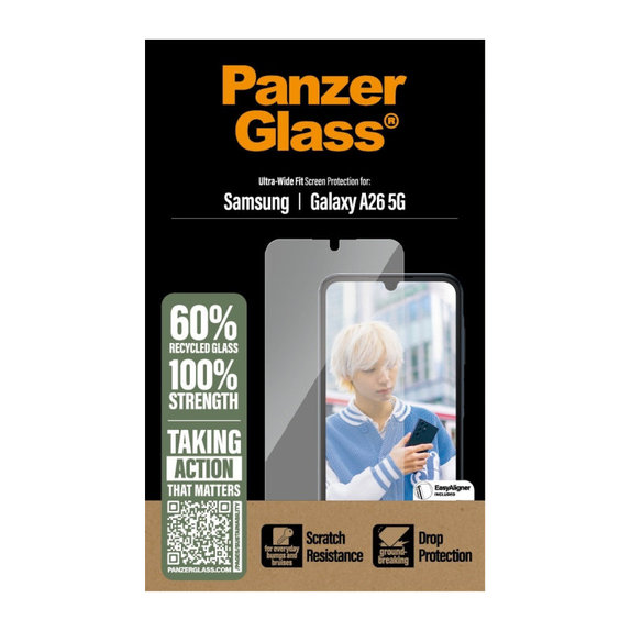 UWF kaljeno staklo za Samsung A26 5G, transparent, PanzerGlass
