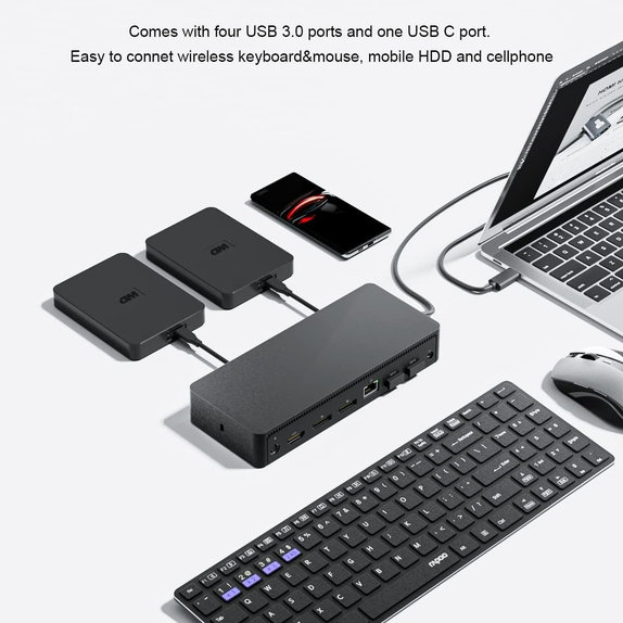 Dell D6000 - Dok stanica (USB-C) + 130W Adapter Obnovljeno