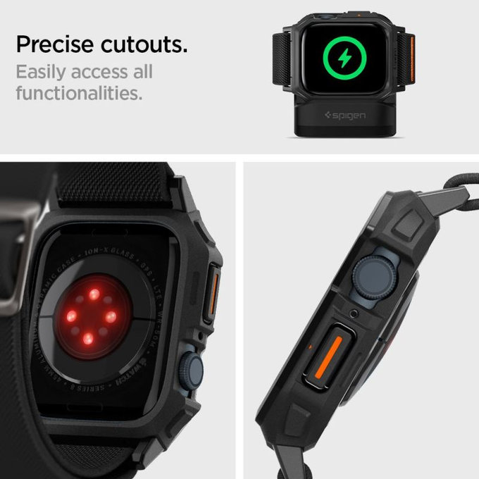 Spigen - Remen Lite Fit "Pro" za Apple Watch (44, 45mm), Matte Black