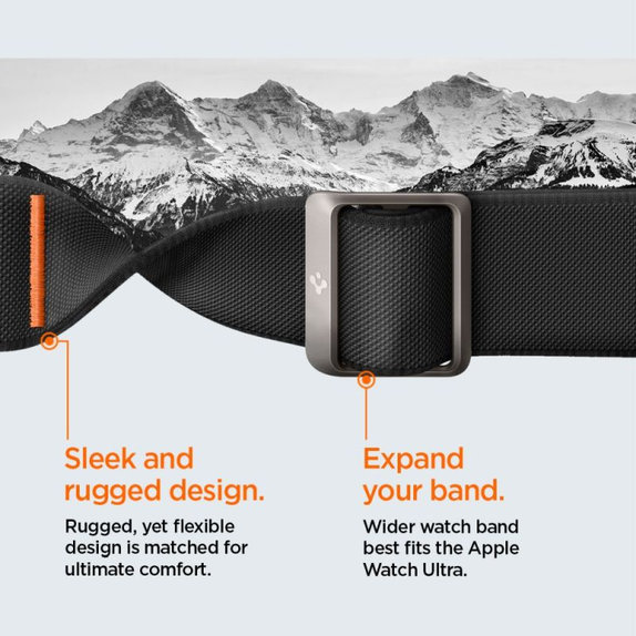 Spigen - Remen Lite Fit "Pro" za Apple Watch Ultra (49mm), Matte Black