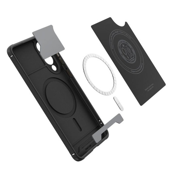 Spigen - Maska Core Armor s MagSafe za Samsung Galaxy S25 Edge, Matte Black