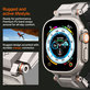 Spigen - Remen Durapro Armor PU za Apple Watch (42, 44, 45, 49mm), crna