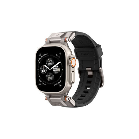 Spigen - Remen Durapro Armor PU za Apple Watch (42, 44, 45, 49mm), crna
