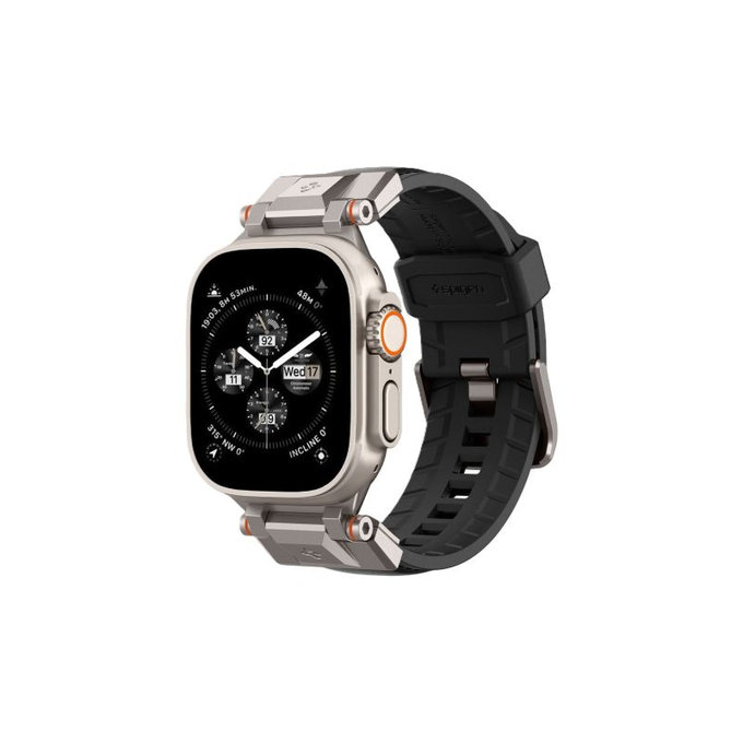 Spigen - Remen Durapro Armor PU za Apple Watch (42, 44, 45, 49mm), crna
