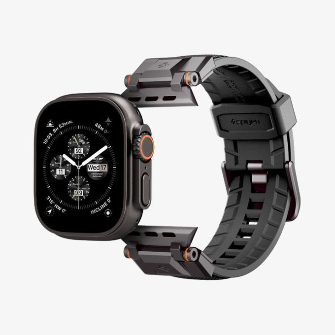 Spigen - Remen Durapro Armor za Apple Watch (42, 44, 45, 49mm), Black Edition