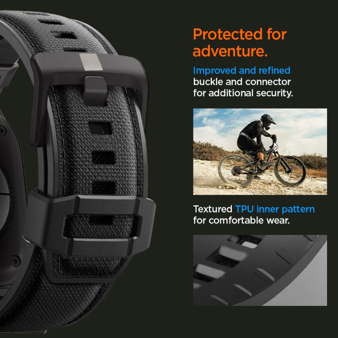 Spigen - Remen Durapro Armor za Apple Watch (42, 44, 45, 49mm), Black Edition