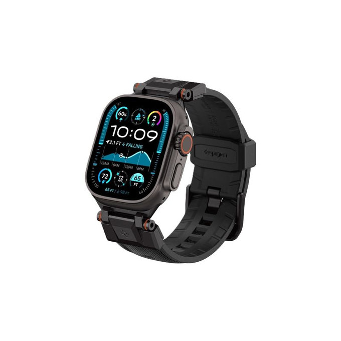 Spigen - Remen Durapro Armor za Apple Watch (42, 44, 45, 49mm), Black Edition