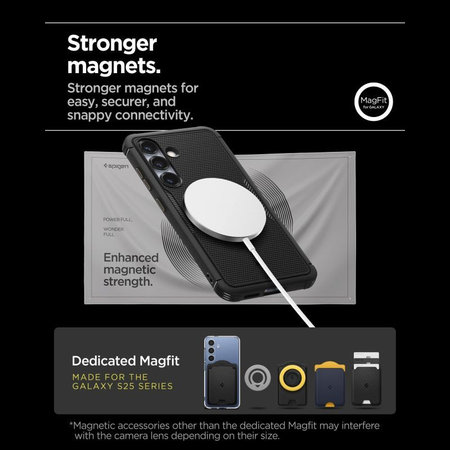 Spigen - Maska Core Armor s MagSafe za Samsung Galaxy S25, Matte Black