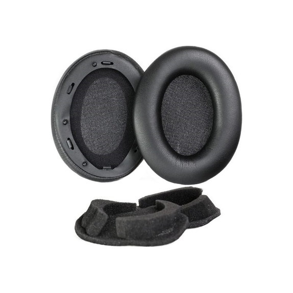 Zamjenski jastučići za uši za Sony WH-1000XM3, Memorijska pjena + PU koža, Crne, 1 Par