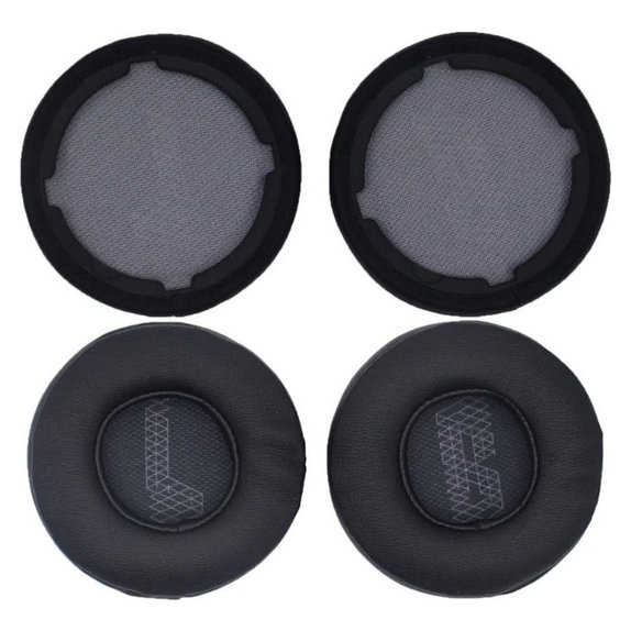 Zamjenski jastučići za uši za JBL Live 400BT, 460NC, Memorijska pjena + PU koža, Crne, 1 Par