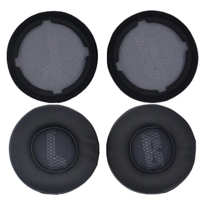 Zamjenski jastučići za uši za JBL Live 400BT, 460NC, Memorijska pjena + PU koža, Crne, 1 Par