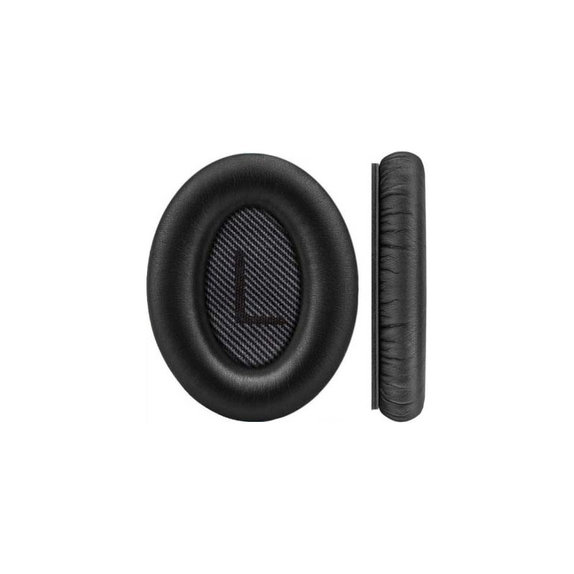 Zamjenski jastučići za uši za Bose QuietComfort 35, Memorijska pjena + PU koža, Crne, 1 Par
