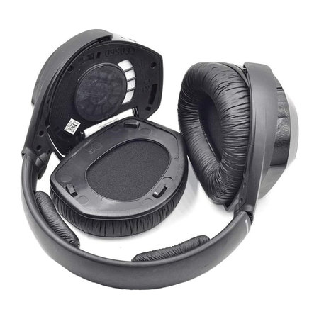 Zamjenski jastučići za uši za Sennheiser HDR175, RS175, Memorijska pjena + PU Koža, Crne, 1 Par