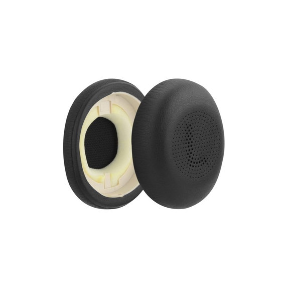 Zamjenski jastučići za uši za Jabra Evolve2 65UC, Elite 45H, Memorijska pjena + PU Koža, Crne, 1 Par