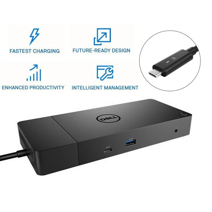 Dell WD19 K20A001 - Dok stanica (USB-C) + 130W Adapter Obnovljeno