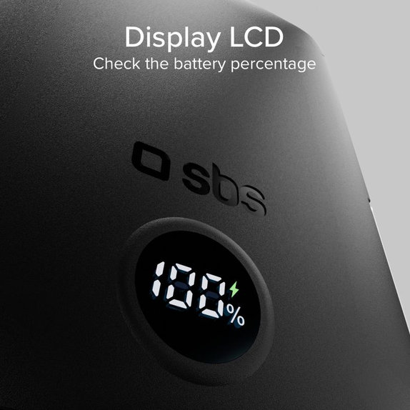 SBS - PowerBank 5000mAh, 20W, Power Delivery, Mag Stand, crna