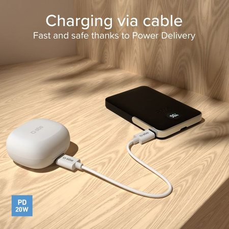 SBS - PowerBank 5000mAh, 20W, Power Delivery, Mag Stand, crna