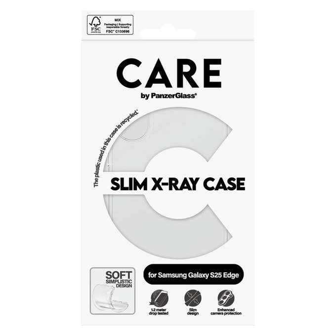 Maska X-Ray za Samsung Galaxy S25 Edge, Prozirna, PanzerGlass