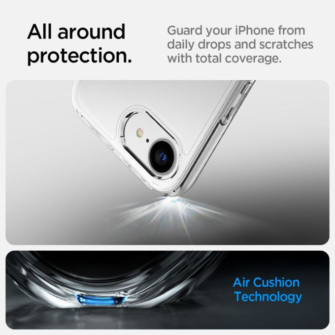 Spigen - Maska Ultra Hybrid za iPhone 16e, crystal clear